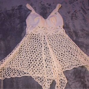 Knitted cream/ light nude Tank top/ Camisole